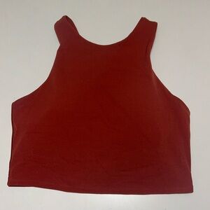 Athleta crop top bra rustic color size small tank top racerback Like new